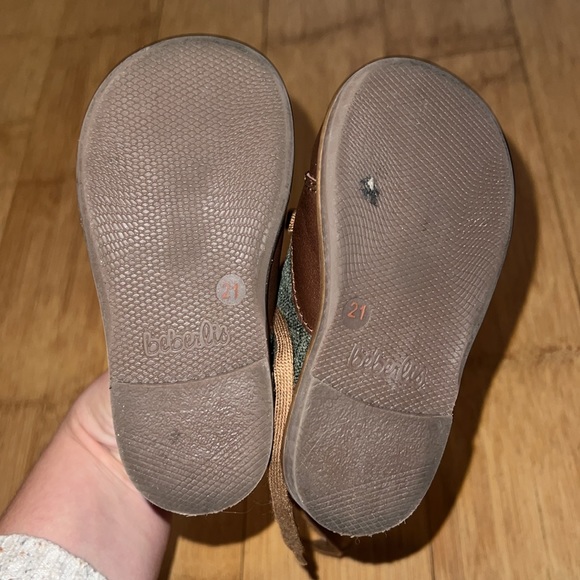 Beberlis Brown Lace-up Baby Bootie - size 21 (5.5 US) - Picture 4 of 5